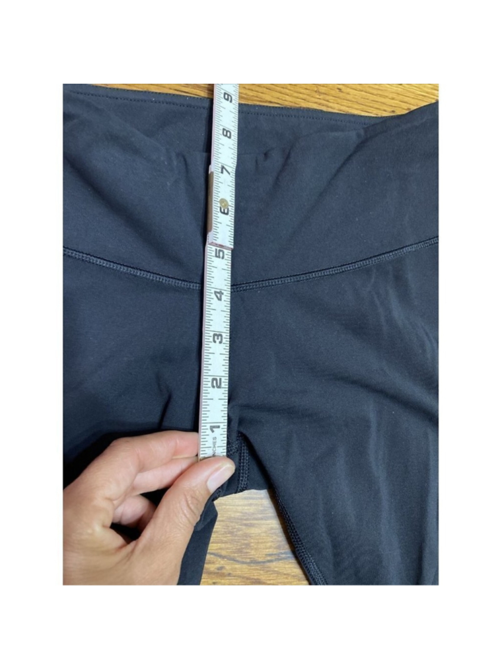 Lululemon Wunder Under Full On Luon Crop Leggings Black 21” Women’s Size 6 - Picture 5 of 8